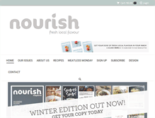 Tablet Screenshot of nourishmagazine.co.nz